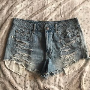 AEO Denim Hi-Rise Festival Shortie